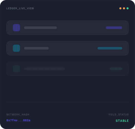 Live ledger view